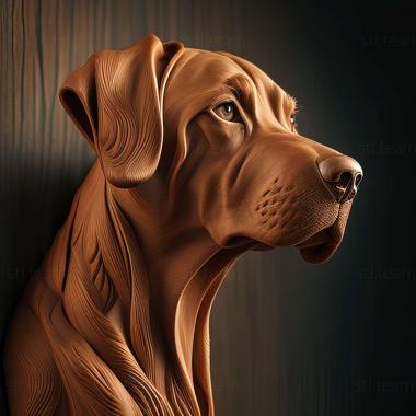 3D model Rhodesian Ridgeback dog (STL)